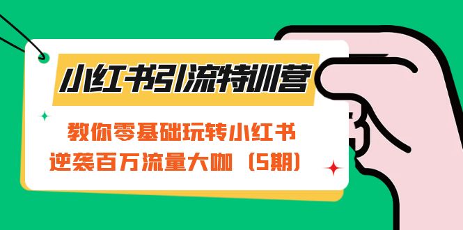 小红书引流特训营-第5期：教你零基础玩转小红书，逆袭百万流量大咖-创科技