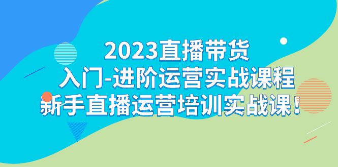 2023直播带货新手进阶实战课程：轻松学习直播运营技巧！-创科技