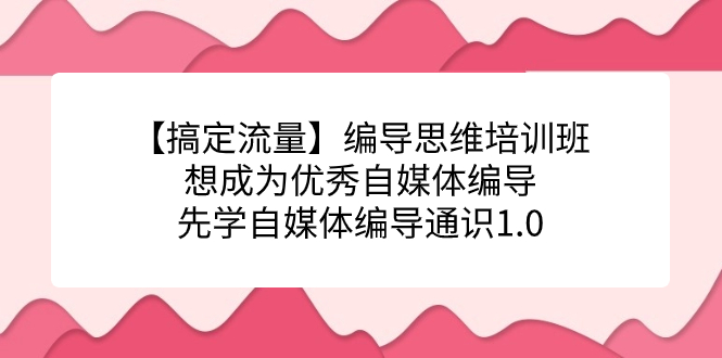 【流量玩家必备】编导思维培训班，想成为优秀自媒体编导先学自媒体编导通识1.0-创科技