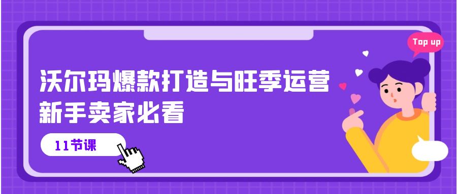 沃尔玛爆款攻略：新手卖家旺季运营指南（11节视频课）-创科技